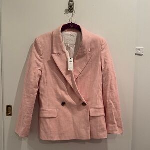 BRAND NEW: Banana Republic Linen Blend Light Pink Women's Blazer